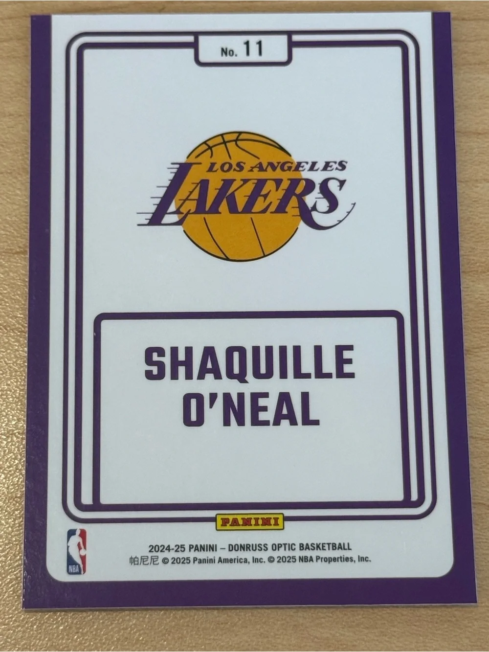Panini shiny shaquille